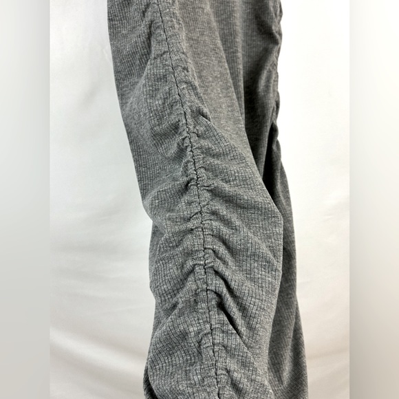 Isabel Maternity Heather Gray Ribbed Sleeveless Henley Tank Dress Side R… - Picture 4 of 8